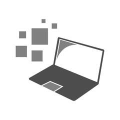 Computer PC icon logo design