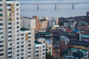 Apartment Landscape in Seoul, Korea