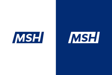 Monogram logo for building company, contruction logo, MSH logo