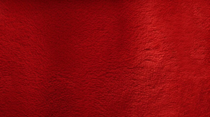 Red Velvet Fabric Texture Background - Textile Material - Generative AI