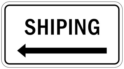 Shipping and receiving sign and labels