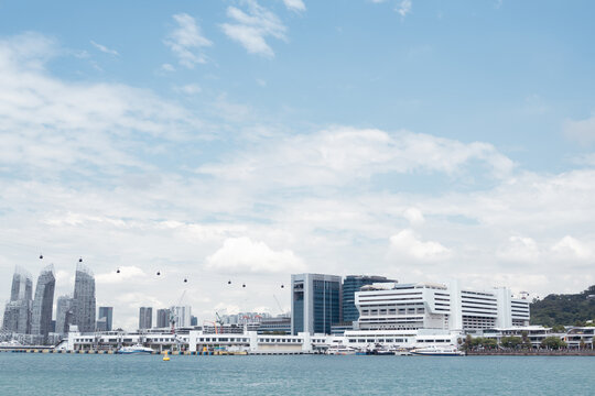 Harbourfront Vivocity marina view in Singapore