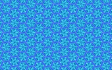 Illustration of a blue background with repeating patterns