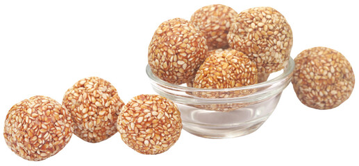 Sesame caramel laddu