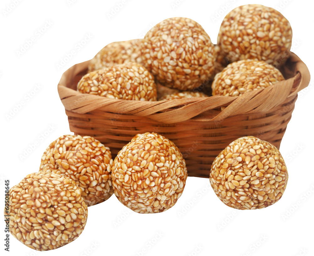 Poster sesame caramel laddu