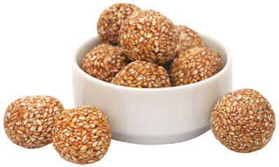 Sesame caramel laddu