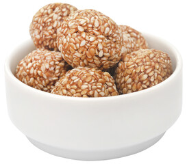 Sesame caramel laddu