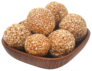 Sesame caramel laddu