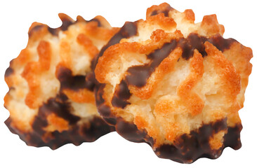 Obraz premium Tasty coconut chocolate cookies