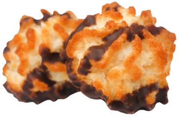 Tasty coconut chocolate cookies