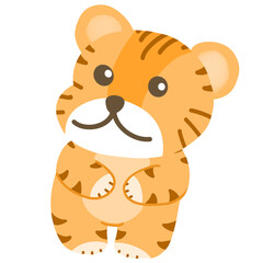 Tiger cute animal cartoon
