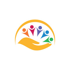 Hand Human Community Creative Logo Design