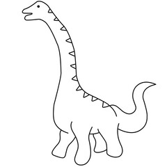 Cute Dinosaur Outline 