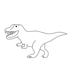 Cute Dinosaur Outline 