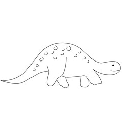 Cute Dinosaur Outline 