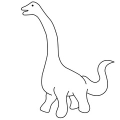 Cute Dinosaur Outline 