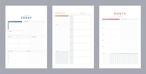 Today Weekly Monthly Planner. 
