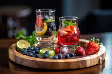 Fototapeta na wymiar homemade healthy drink glass background