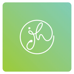 letter logo J icon vector