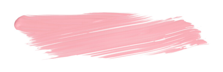Shiny pink brush watercolor painting isolated on transparent background. watercolor png