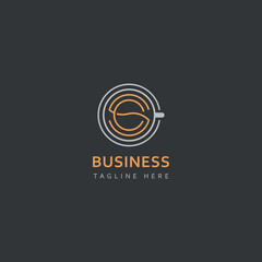 SC Letter Initial Logo Coffee Bean and Cup Concept. Monogram Symbol Business Branding