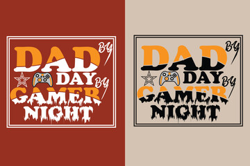 DAD BY DAY BY GAMER NIGHT, NEW DAD SHIRT, GIFT FOR DAD, DAD LIFE, COLL DAD SHIRT, DAD ANNOUNCEME, T -SHIRT, PINT ON DEMAND, AMAZON, ESTY, NEW DAD SHIRT , 