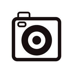 Hand Drawn digital camera in doodle style