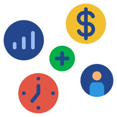 customer analysis flat style icon