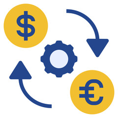 exchange flat style icon