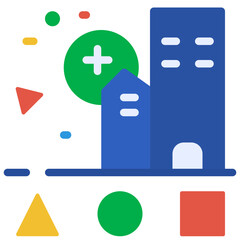 foundation flat style icon