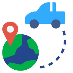 gps flat style icon