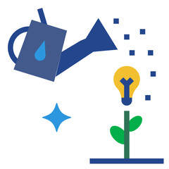 investment flat style icon