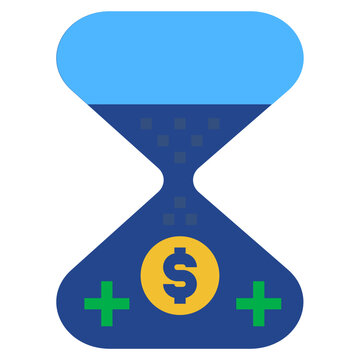 investment flat style icon