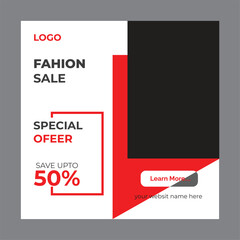 vector women fashion sale Instagram post collection