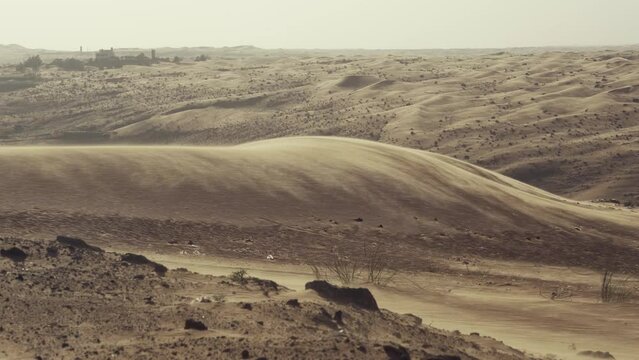Strong Winds In The Desert At Al Zulfi Recreation Park, Saudi Arabia