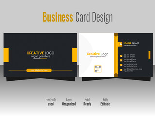 Corporate modern Business Card Template Design