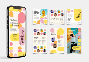 Fun & Colorful Social Media Layout