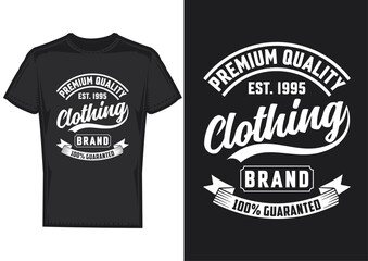 Clothing Brand T-Shirt Design Vector 