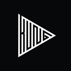 design a clever and minimalist monogram KNG logo suitable for your branding company, letter k