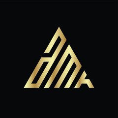 design a clever and minimalist monogram AMH logo suitable for your branding company, letter M