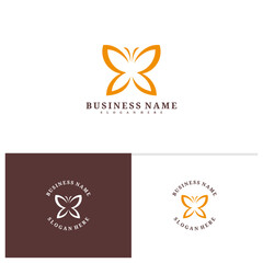 Butterfly logo template, Creative butterfly logo design vector