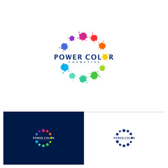 Color Circle logo template, Creative Color logo design vector