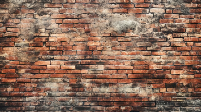 Old brick wall texture. Generative Ai