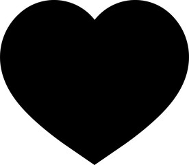 Heart flat style Icon, Love Symbol Valentine's Day illustration 