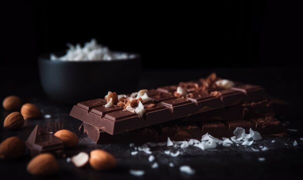 chocolate bar with chocolate HD 8K wallpaper Stock Photography Photo Image