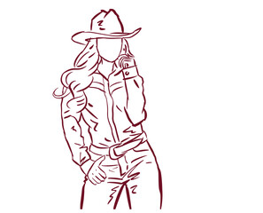 abstract of person posing vector for card decoration illustration