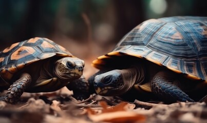 turtle friends on the grass HD 8K wallpaper Stock Photography Photo Image