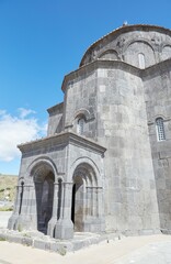 Fototapeta na wymiar Historic Kumbet Cami in central Kars was originally an Armenian church