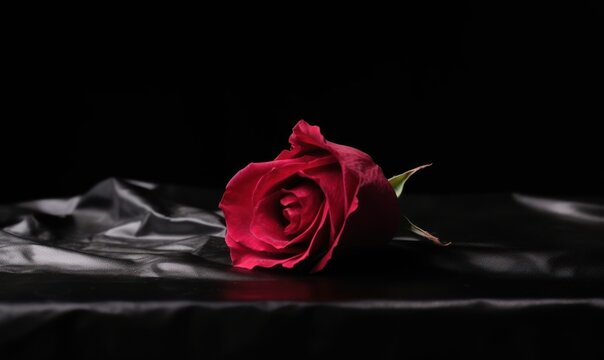rose on black HD 8K wallpaper Stock Photography Photo Image
