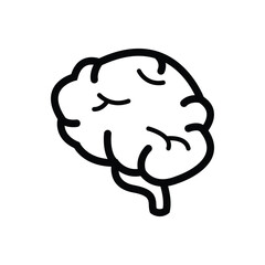 Human brain vector icon